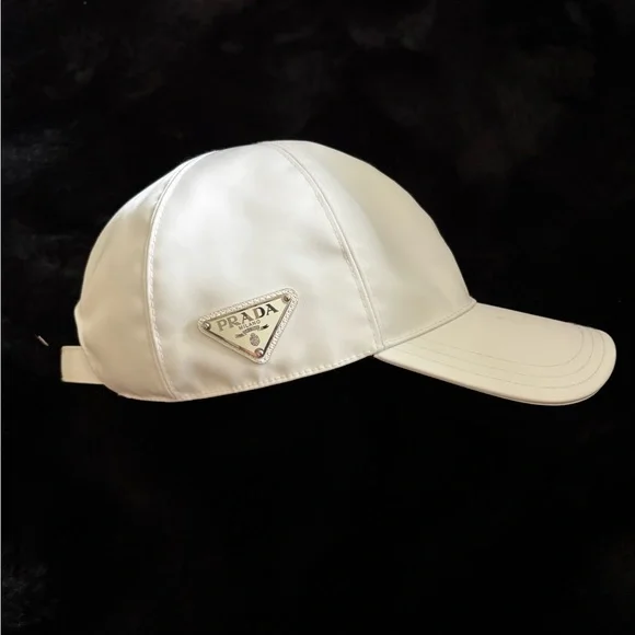 Prada | Accessories | Prada White Logo Baseball Cap L Unisex